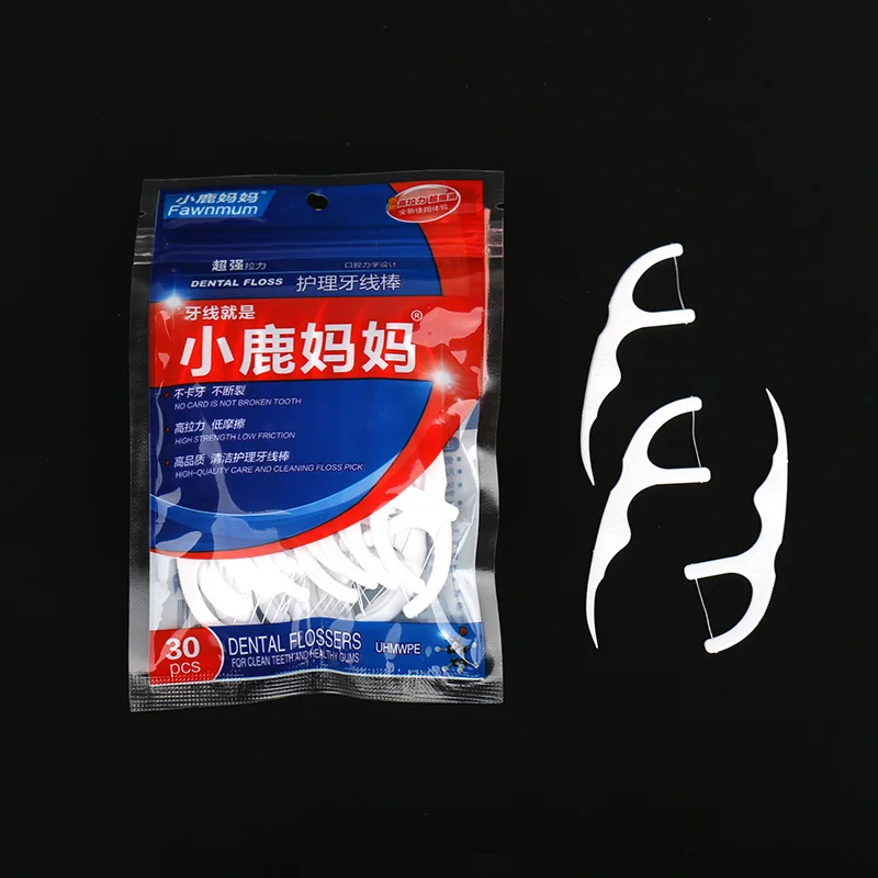 

Teeth artifact high tension bar 30 sticks plastic toothpick cleaning teeth hook portable portable floss stick 70