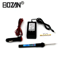 Главная Прокат Применение Регулируемый Электрический утюг Высокое Мощность светодио дный цифровой Температура ЕС Plug Сварка паяльной станции паяльник 988