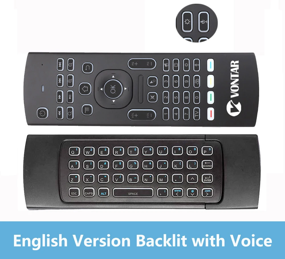 remoto mx3 pro 2.4g teclado sem fio