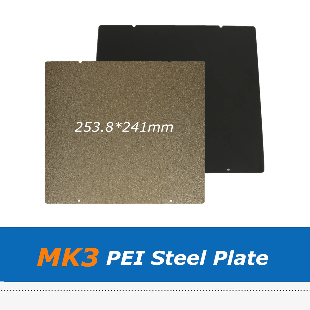 1pc Prusa i3 MK3 MK52 Double Sided Textured PEI Spring Steel Plate Powder Coated PEI Build Sheet