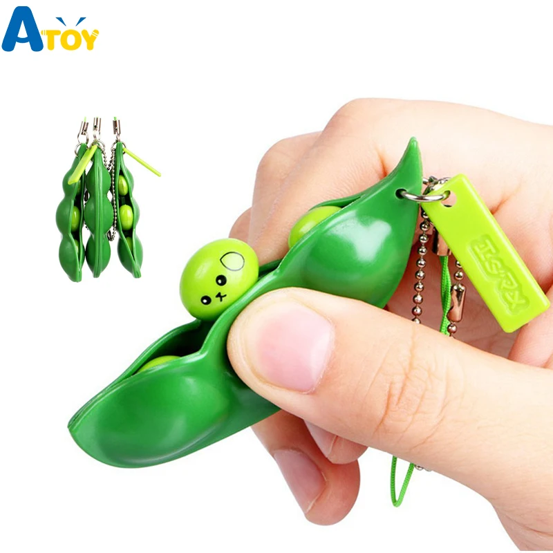 

Antistress Elastic Environmentally PU Funny Gifts Beans Squishes Pendants Anti Stress Ball Squeeze Toys Gadgets Adults Reliever