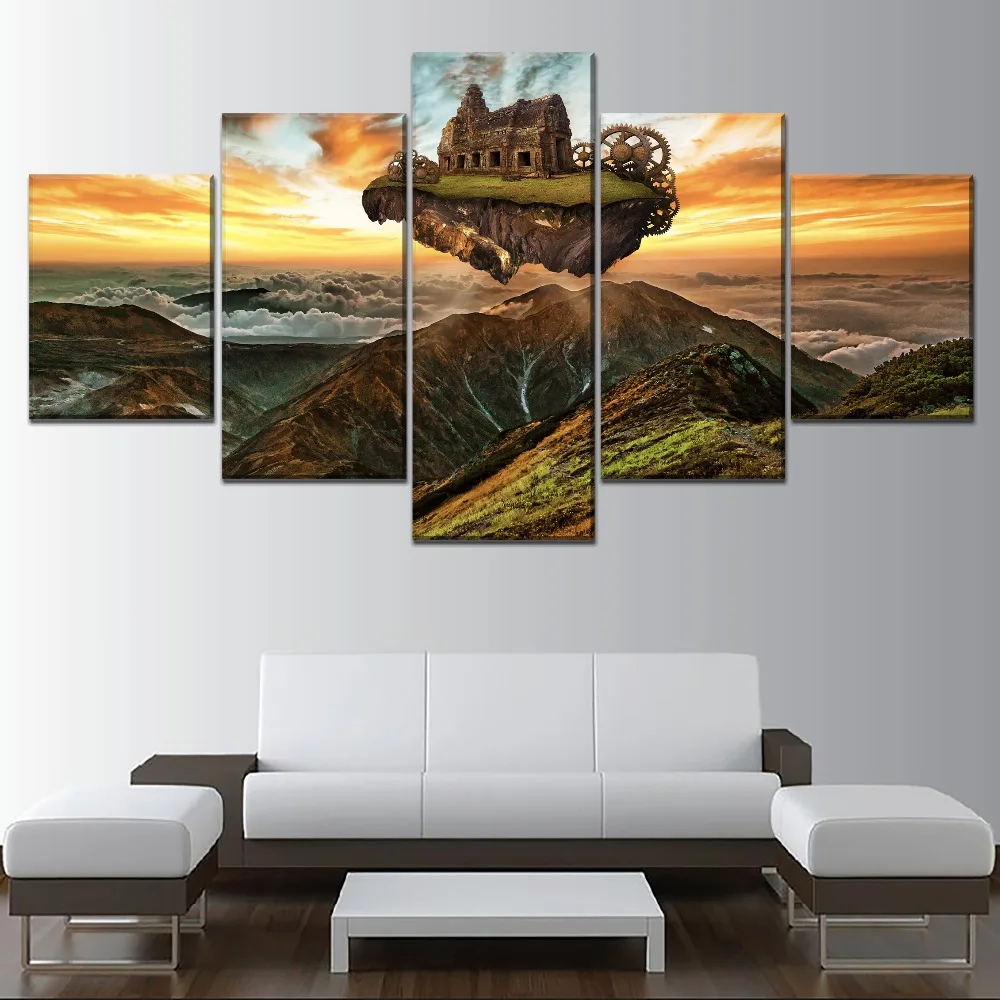 Mountains-Building-Engine-Gears-Steampunk-Painting-1-Piece-Style-Picture-n-Canvas-Print-Type-Home (3)