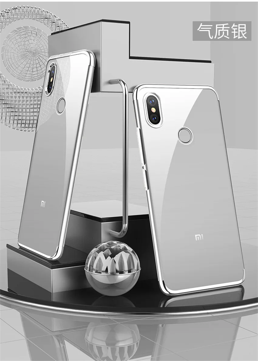 Ultra Thin Soft Transparent TPU Case For Xiaomi mi max 3 clear plating bumper cover for Xiaomi mi max 3 max Phone Case Capa (13)