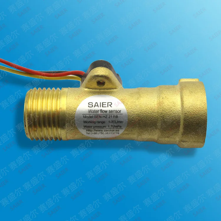 

Water Flow meter flowmeter fuel gauge Hall flow sensor inductive switch counter indicator G1/2 DN15mm 1-30L/min DC4.5V-18V