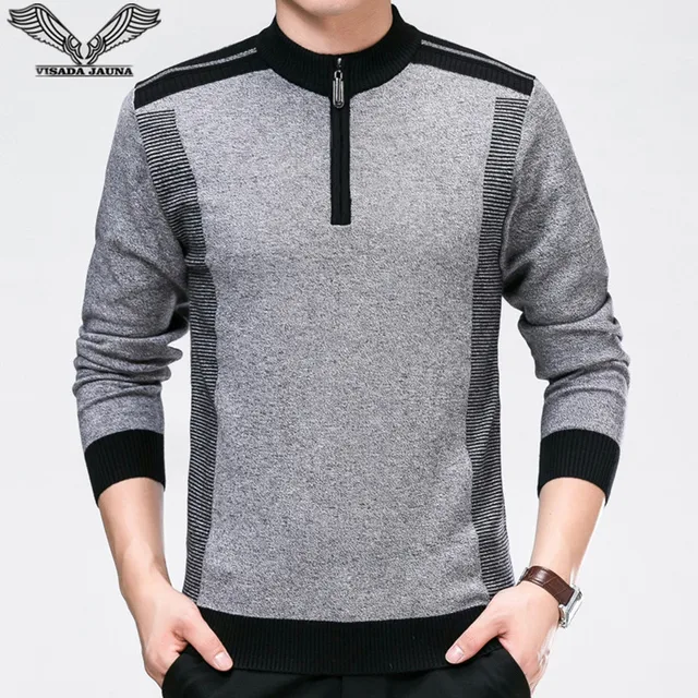 VISADA JAUNA 2017 New Autumn Winter Men Sweaters Casual