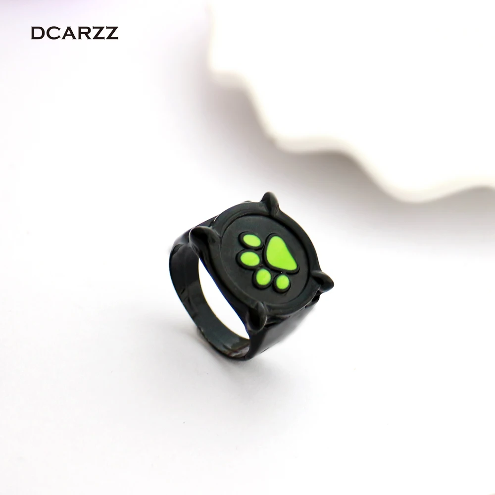 Size 5-11 Cat Noir ring Anime Jewelry Black Ring Cosplay Costume for Kids Halloween Christmas Gift Ladybug Rings for Women Men