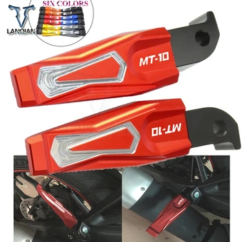 

CNC Aluminum Motorcycle Accessories Folding Rearset foot pegs Rear For YAMAHA MT10 2016 MT10 logo