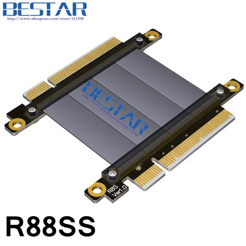 Gen3.0 pcie 8x male to 8x male Extender cord , pci e x8 to x8 riser ...