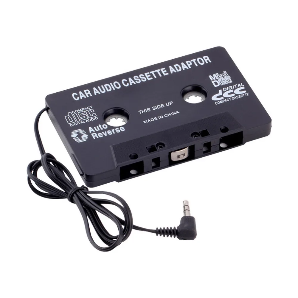 Universal Black Audio Car Cassette Tape Adapter Transmitters Converter