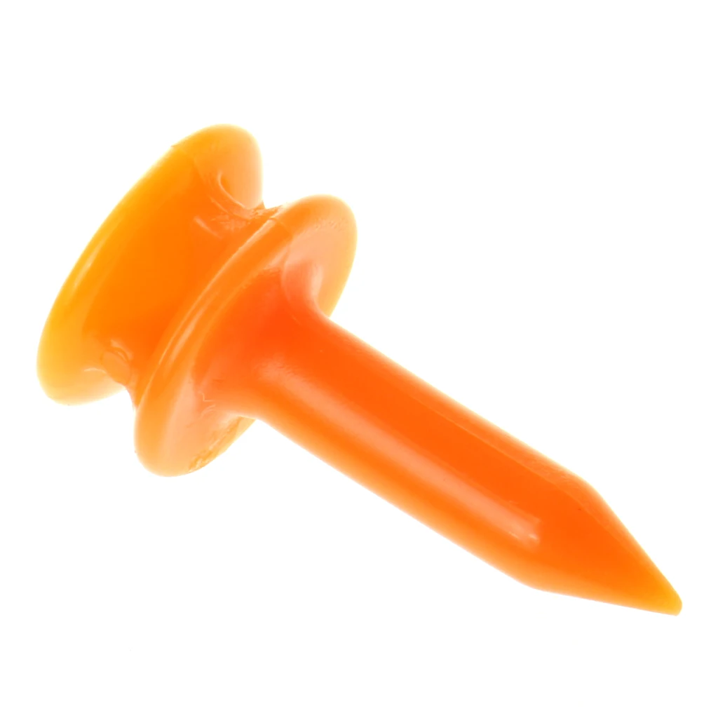 100 Pcs/Pack Professional Golf Tees 25mm 0.98'  Castle Orange Golfer Accessory 