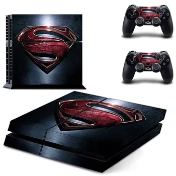 

Superman Logo PS4 Skin Sticker set For Playstation PS 4 PS4 Console+ 2 Controllers skin