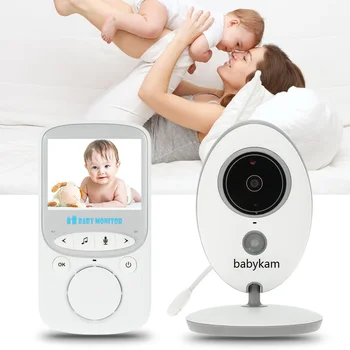 

522 vigila bebes con camara baby nanny 2.4 inch LCD IR Night Vision Temperature Sensor Lullabies Baby Intercom vigila bebes