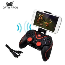 2019 New Data Frog Wireless Bluetooth Gamepad Game Controller For Android Smart Phone For PS3 PC Laptop Gaming Control for Boys