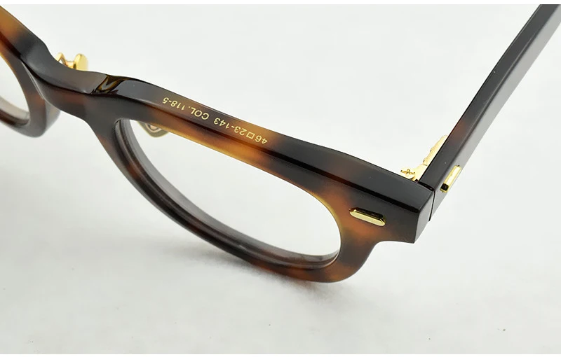 Винтажные круглые оптические очки, оправа для мужчин и женщин, компьютерные очки, прозрачные очки, ретро бренд, ацетатные оправы для очков