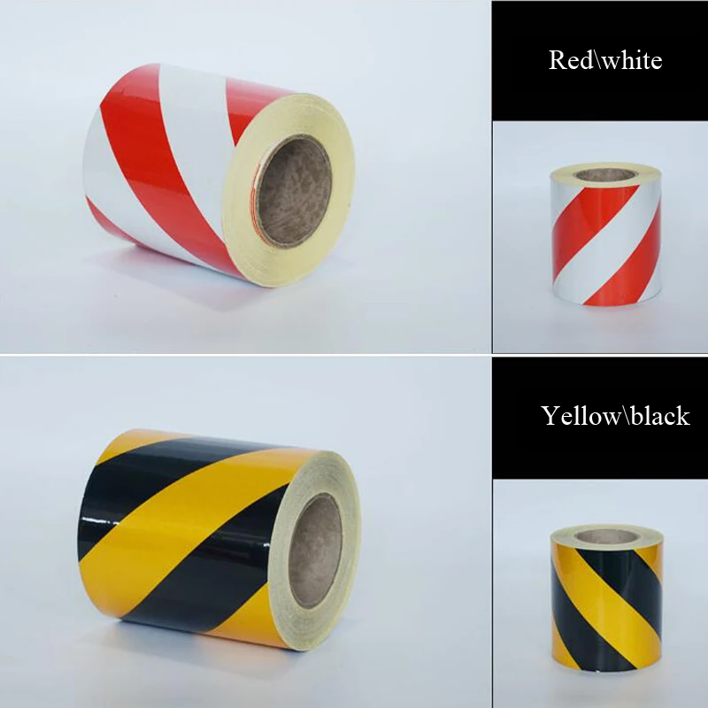 10cm X 5m Self-Adhesive PET Reflective Sticker Warning Strip Decal corrosion resistance