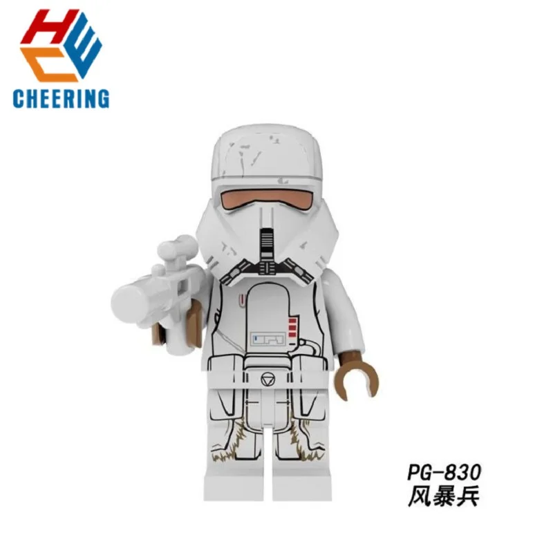 

Single Sale Building Blocks Black Model Clone Soldiers Stormtrooper Commander Space Wars Figures Bricks Toys for Children PG830
