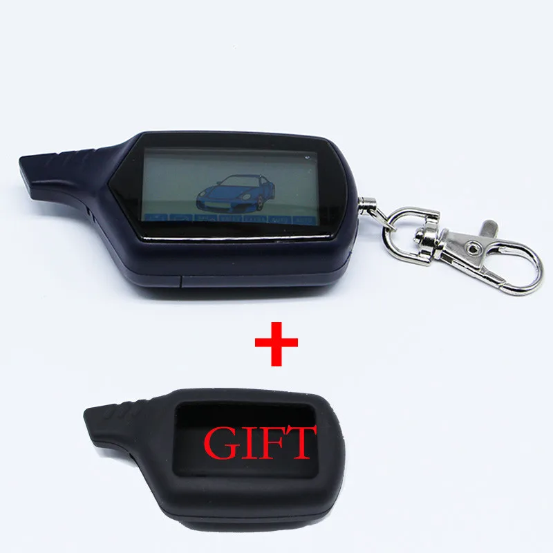 B9 Starline B9 LCD Remote Controller For Two Way Car Alarm Starline B9 Twage Keychain Russian Version