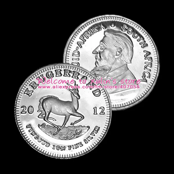 

XDS0002 Free Shipping 100Pcs Fine Silver 1 gram Coin of 2012 Krugerrand,100% Solid Silver Not Silver Plated Dia 15mm Tiny Coin