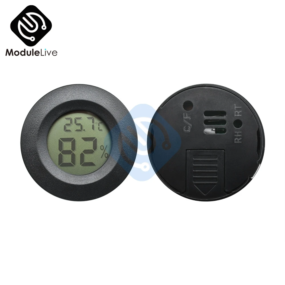 

Mini LCD Digital Thermometer Hygrometer Fridge Freezer Tester Temperature Humidity Meter Detector Black