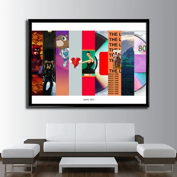 

Kanye West - Album Pop Music cover Music Star Poster Canvas Prints Wall Art For Living Room Home Decor