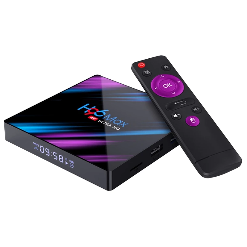 

H96 Max-3318 Ultimate Android 9.0 Tv Box Amlogic Rk3318 Quad-Core 64Bit Cortex-A53 2.4G+5.8G Wifi 4G Ram 4K Set Top Box Media