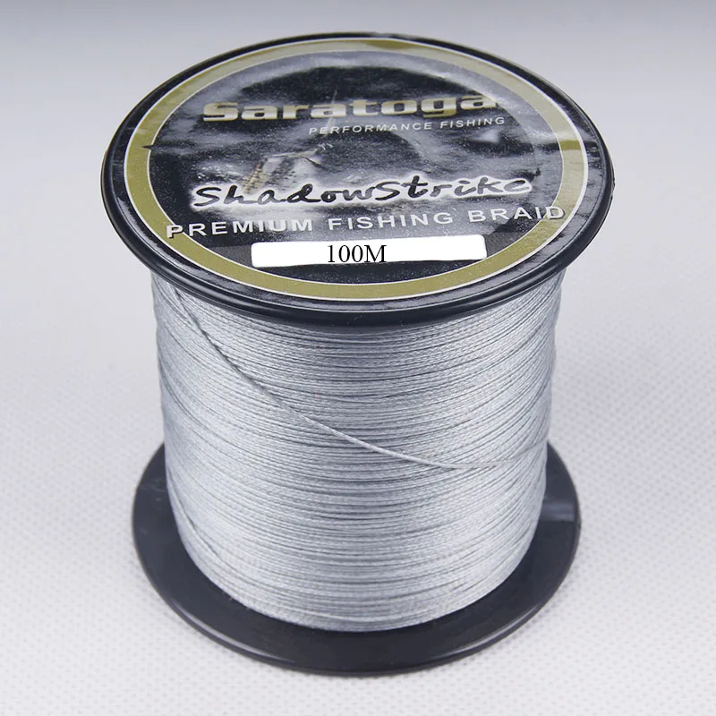 8 Strands SARATOGA Test Fluorescent 100M 6 300LB Braided Wire Fishing