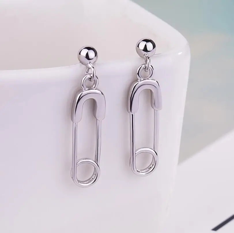 Oly2u новый дизайн Pin Стиль Геометрическая панковая заклёпка серьги для девочек