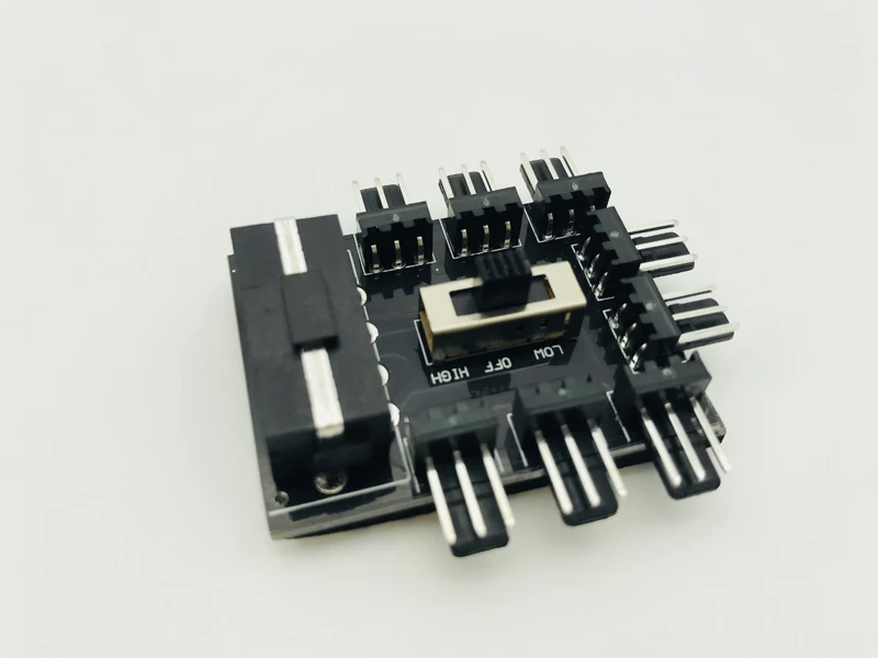 PC 1 to 8 4Pin Cooling Fan Molex Cooler Hub Splitter Cable PWM 3Pin Power Supply Speed Controller Adapter For BTC Miner Mining