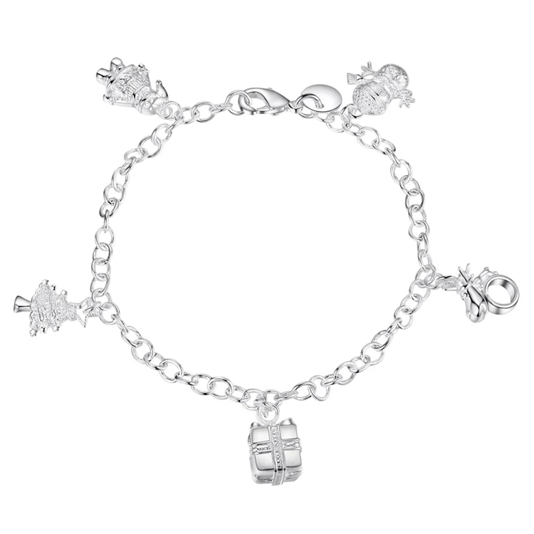 

Hot Wholesale Free Shipping Silver Fashion Jewelry Bangles Bracelet AB378