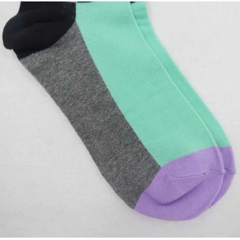 5 пара/лот, хлопковые мужские носки, бизнес Компрессионные носки, новинка, забавные, цветные, счастливые носки, мужские, размер 39-45