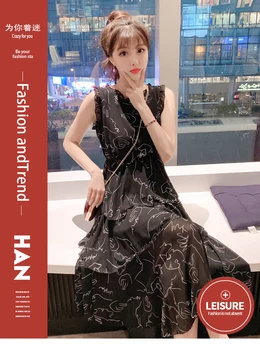 

honey dress cake dress 2020 summer new style goddess temperament super boudoir with a small chiffon dress fresh sweet