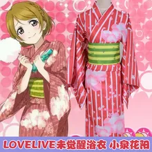 Amor vivo koizumi hanayo uniforme del kimono dress outfit lovelive anime trajes de cosplay