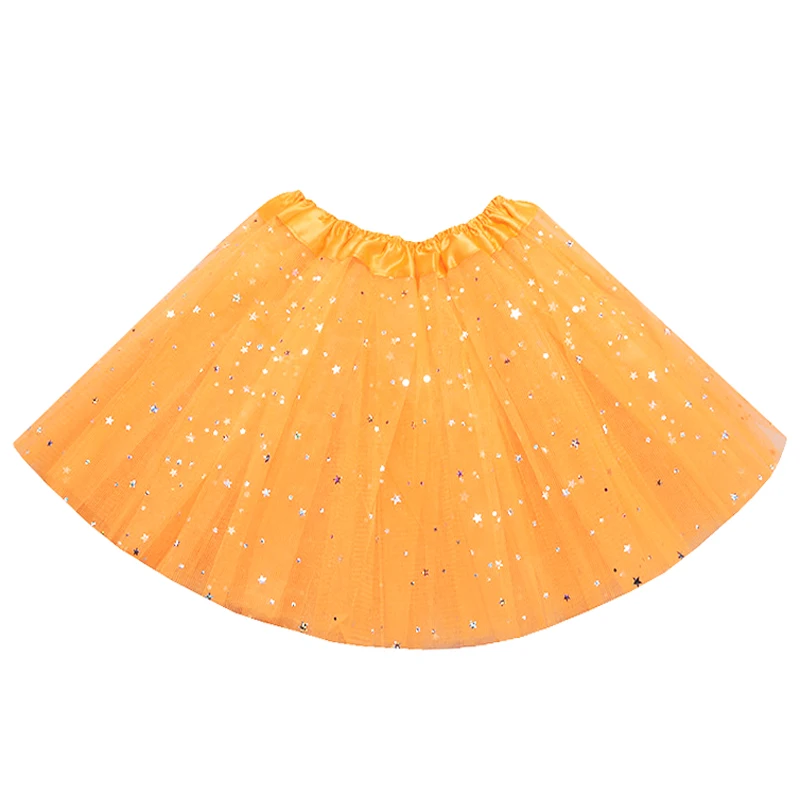 Пышная шифоновая юбка-американка для девочек от 2 до 8 лет однотонные юбки-пачки с 3 вставками балетная танцевальная юбка для девочек Рождественская фатиновая юбка-американка