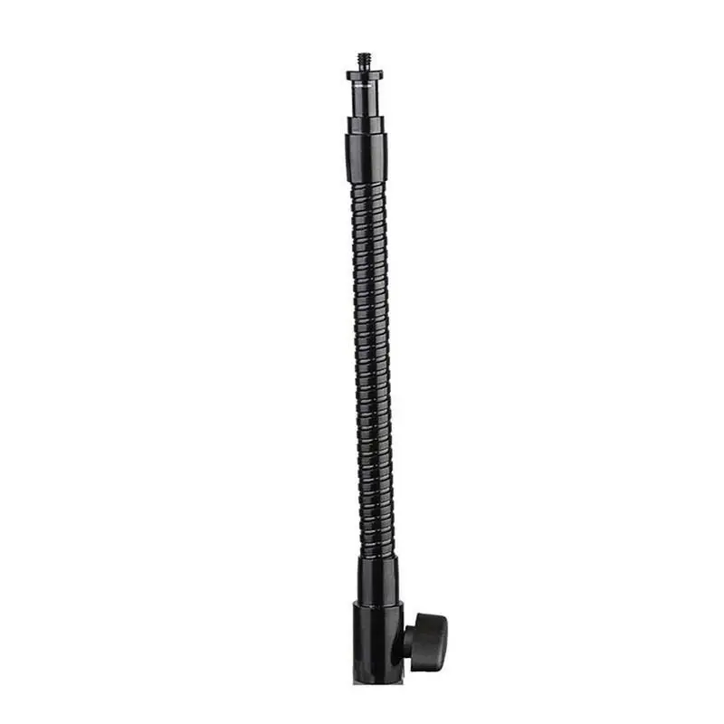 27cm Flexible Metal Tube 1/4" Adapter Screw Light Stand Extension Arm Tripod