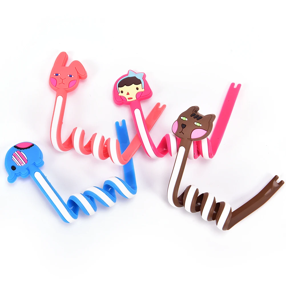 Cartoon Earphone Cable Wire Cord Organizer Holder Winder for Phone Tablet MP3 MP4 MP5 Computer Headphone winding thread tool
