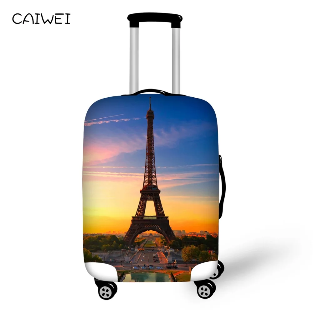 

Luggage Protective Cover For 18-30 Inch Case Paris Eiffel Tower Print Elastic Stretch Suitcase Cover Travel Accessories