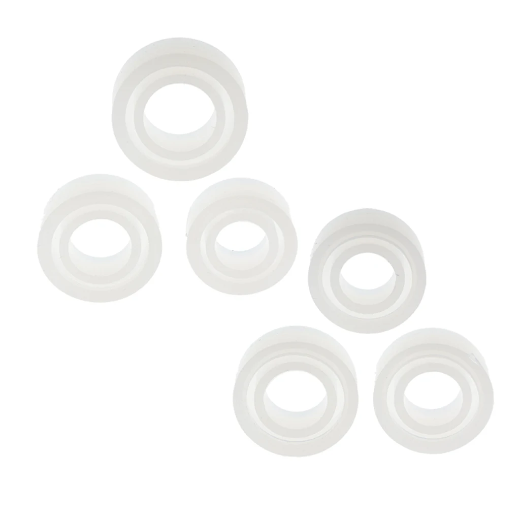 6 Pieces Clear Silicone Ring Mold DIY Mould Tool Making Findings Project Handmade Crafts