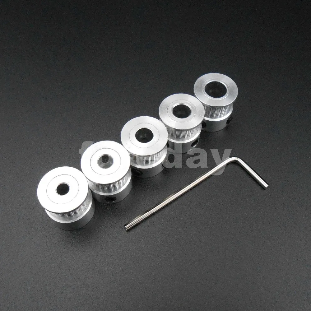 50pcs 2gt 20 Teeth Synchronous Timing Drive Pulley 6mm Wide Power