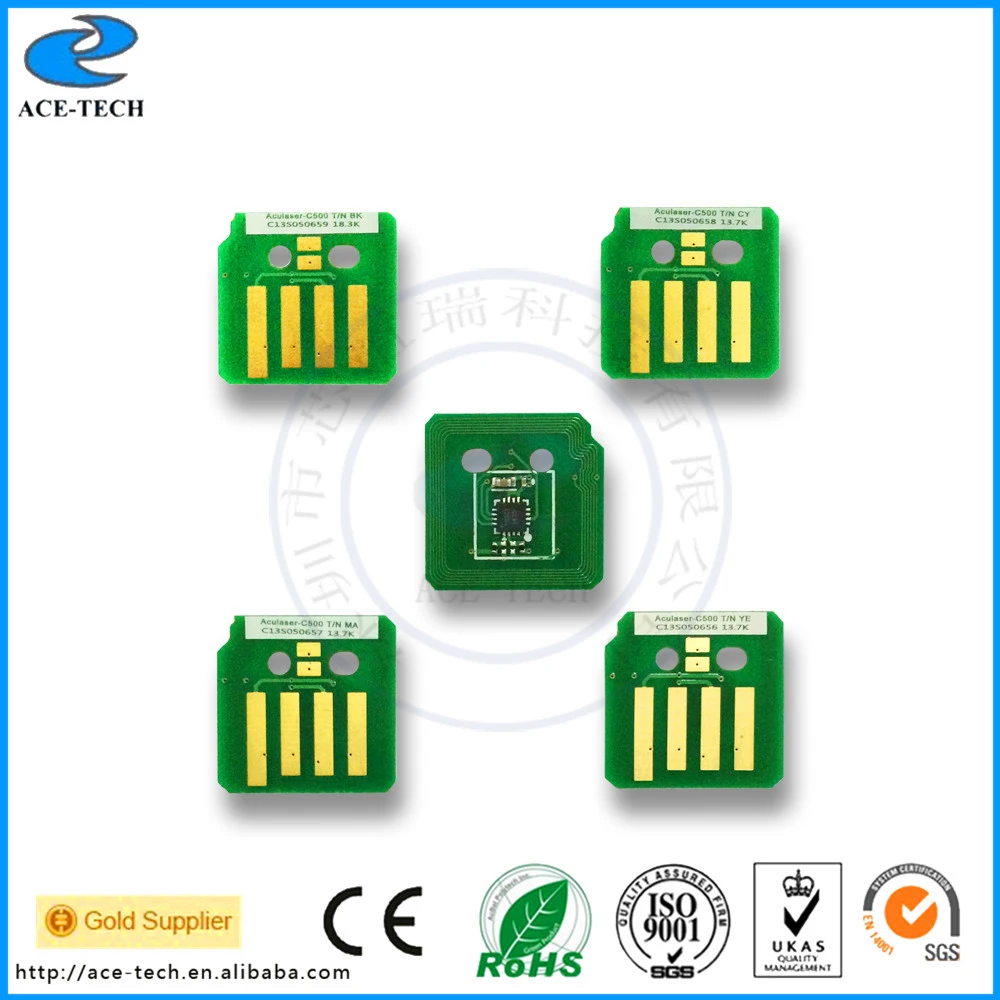 

C13S050659 C13S050656 Toner chip for epson WorkForce Aculaser-C500 manufacturer cartridge reset chip color laser printer