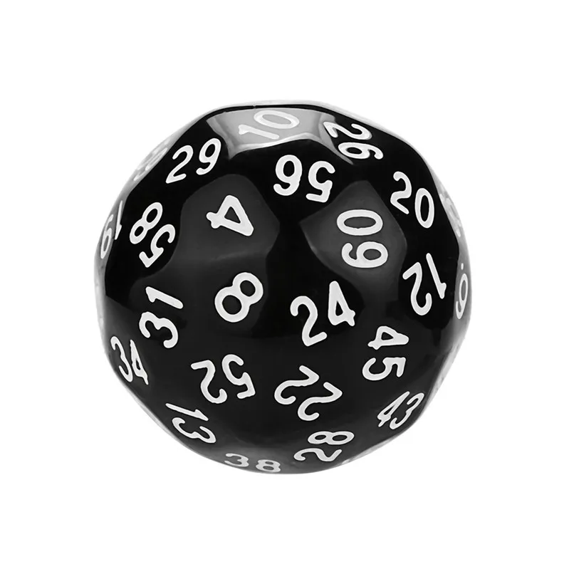 1Pcs 60 face Dice For Game Dungeons & Dragons Polyhedral D60 Multi Sided Acrylic Dice gift for TRPG game lovers #2N23 (5)