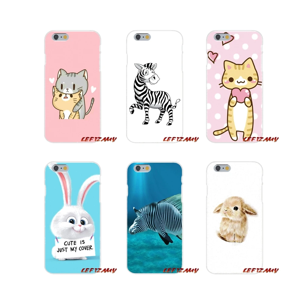 cute animal zebra rabbite Accessories Phone Cases Covers For iPhone X XR XS MAX 4 4S 5 5S 5C SE 6 6S 7 8 Plus | Мобильные телефоны