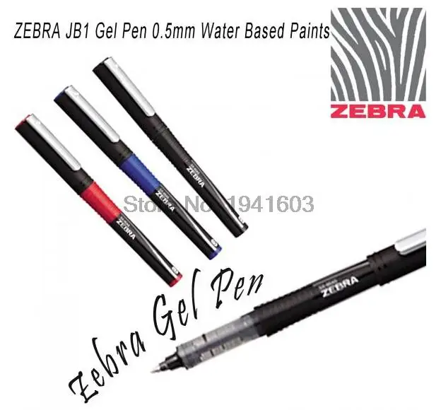 10 pcs/lot 0.5MM Gel Rollerball Pen Japan Zebra JB1 School and office