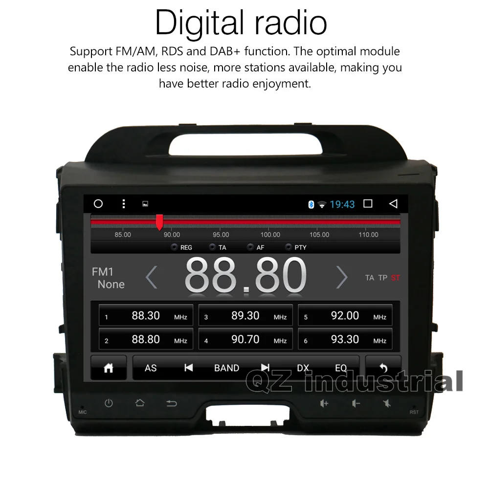 DVD плеер QZ для KIA Sportage 8 1 2015 HD 9 дюймов Android 2011 T8 GPS навигация RDS|player for car|car playerradio car player