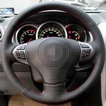 Черная искусственная кожа рулевого колеса автомобиля крышка для Suzuki Grand Vitara 2007-2013