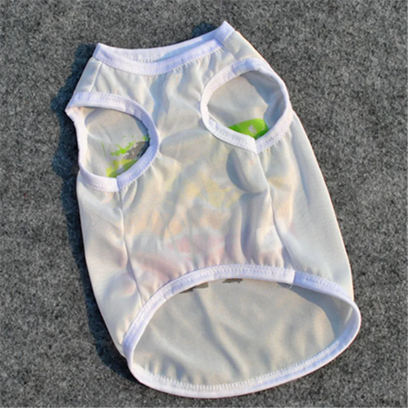 Летние пляжные стиль щенок собака футболка Новое поступление года дешевые дышащие хлопковая собачка одежда для жилетик для маленькой собаки