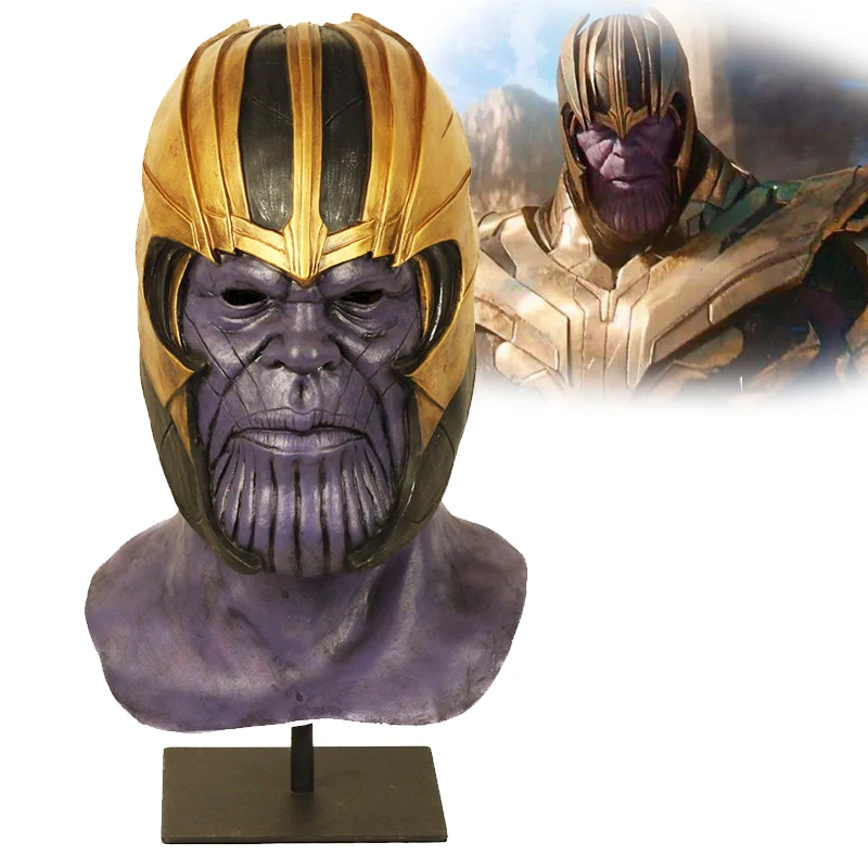 

Thanos Mask Avengers Endgame Helmet Mask Superhero Full Head Latex Halloween Cosplay Props superhero party marvel