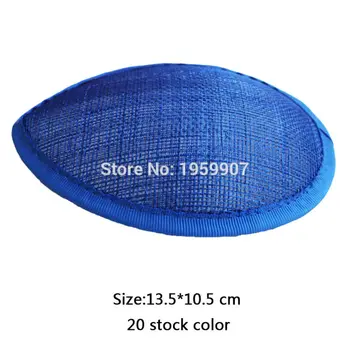 

20pcs/lot Royal Sinamay Teardrop Base Fascinator Base #20 stock Color