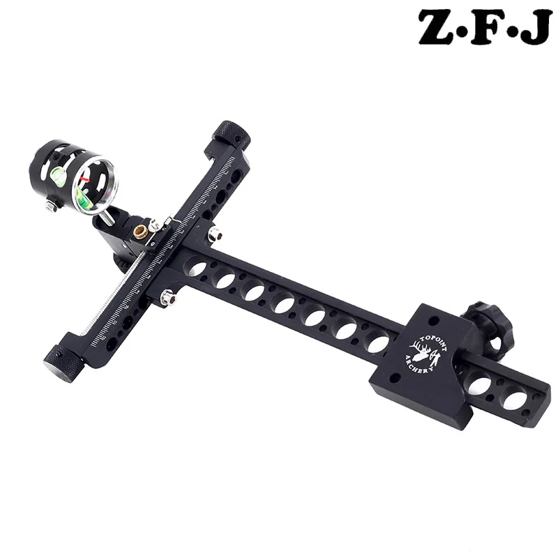 1 Pin Compound Bow Sight 0.059" Micro Adjust Long Pole Hunting Bow