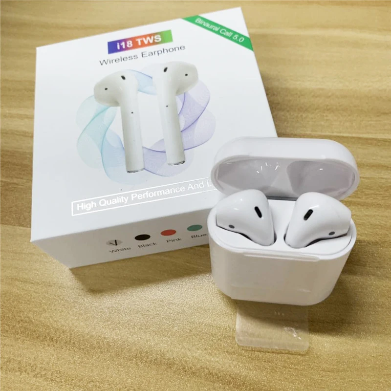 

i18 TWS Mini Wireless Headset Bluetooth 5.0 Headset Stereo In-ear Mobile Phone Bluetooth Headset With Charging Box For iPhone 7