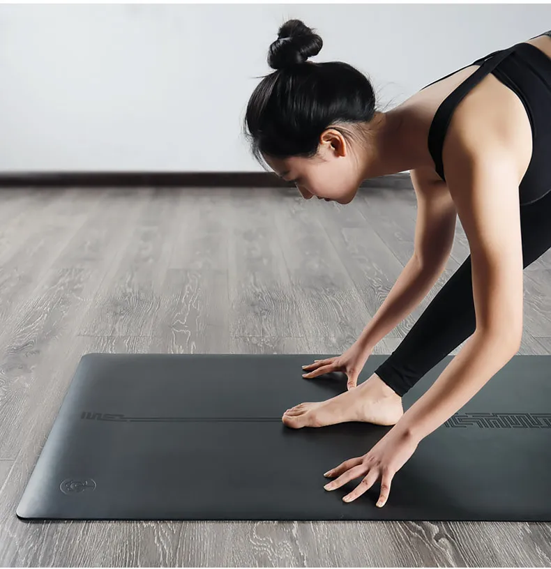 Новый талант Коврик для йоги натуральный каучук тиран фитнес Коврик для начинающих Расширенный длина тела линия анти-скольжения коврик